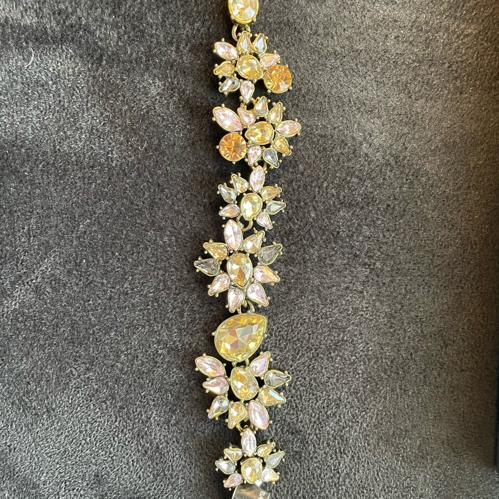 Big bling multicolored crystal bracelet by Banana Republic. NWT